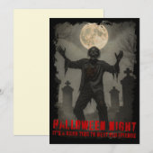 Halloween Night Reunion Briefkaart (Voorkant / Achterkant)