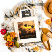 Halloween Night Scary Ghosts en vleermuizen Tote Bag