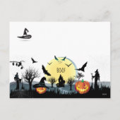 Halloween Night Selebration, Carnival, Trendy Feestdagenkaart (Achterkant)