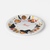 Halloween Night Selebration, Carnival, Trendy Papieren Bordje (Gekanteld)