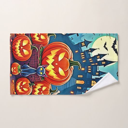 Halloween Night: Spooky Fun Art Bad Handdoek (Handdoek)