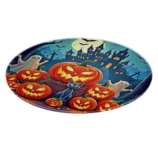 Halloween Night: Spooky Fun Art Snijplank (Hoek)