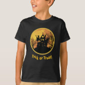 Halloween Night Trick or treat Full Moon House T-shirt (Voorkant)