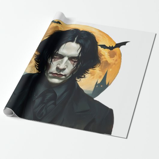 Halloween Night - Vampire Rising Cadeaupapier (Uitgerold)
