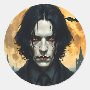 Halloween Night - Vampire Rising Ronde Sticker