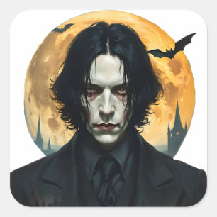 Halloween Night - Vampire Rising Vierkante Sticker