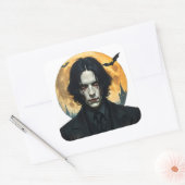 Halloween Night - Vampire Rising Vierkante Sticker (Envelop)