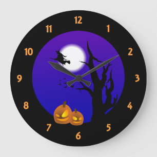 Halloween Night Wall klok