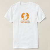 Halloween Night Witch Ride T-shirt (Design voorkant)