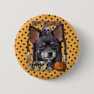 Halloween Nightmare - Chihuahua - Isabella Ronde Button 5,7 Cm