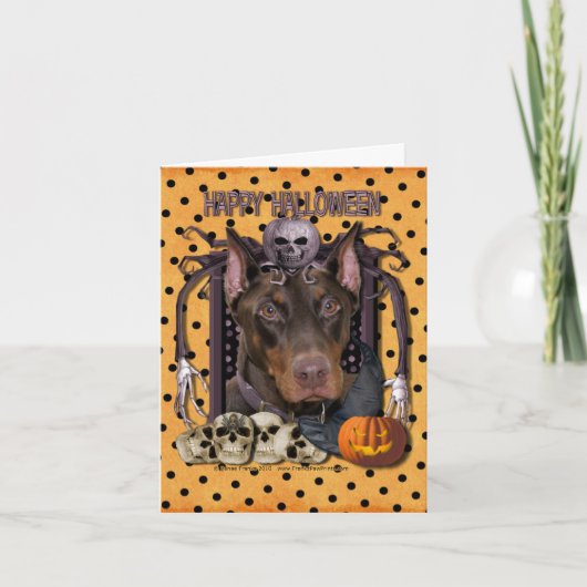 Halloween Nightmare - Doberman - Rocky Kaart (Voorkant)