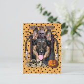 Halloween Nightmare - German Shepherd - Kuno Briefkaart (Staand voorkant)