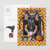 Halloween Nightmare - German Shepherd - Kuno Briefkaart (Voorkant / Achterkant)
