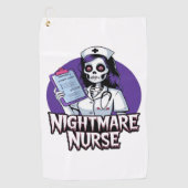 Halloween Nightmare Nurse Classic T-shirt Golfhanddoek (Voorkant)