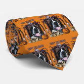 Halloween Nightmare - Saint Bernard - Mae Stropdas (Opgerold)