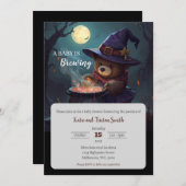 Halloween Nighttime Forest Baby shower Uitnodiging (Voorkant / Achterkant)