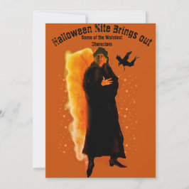 Halloween Nite Party Mysterieus Karakter Kaart