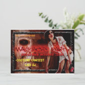 halloween nodig - Costume Contest-Live DJ Kaart (Staand voorkant)