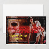 halloween nodig - Costume Contest-Live DJ Kaart (Voorkant / Achterkant)