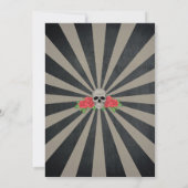 Halloween nodigt Rozen Rode Circus uit Kaart (Achterkant)