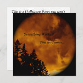 Halloween nodigt uit: Iets geschopt Kaart (Voorkant / Achterkant)