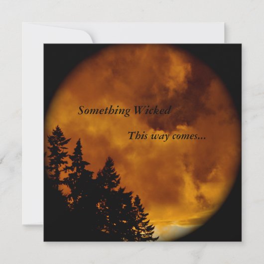 Halloween nodigt uit: Iets geschopt Kaart (Voorkant)