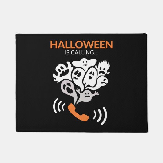 Halloween noemt grappige Halloween Boo Ghost Deurmat (Voorkant)