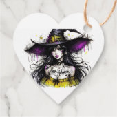 Halloween nog betoverender met 'Happy Halloween' Bedankjes Labels (Achterkant)