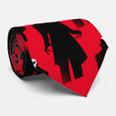 Halloween Nosferatu herenkleding mannen stropdas s (Opgerold)