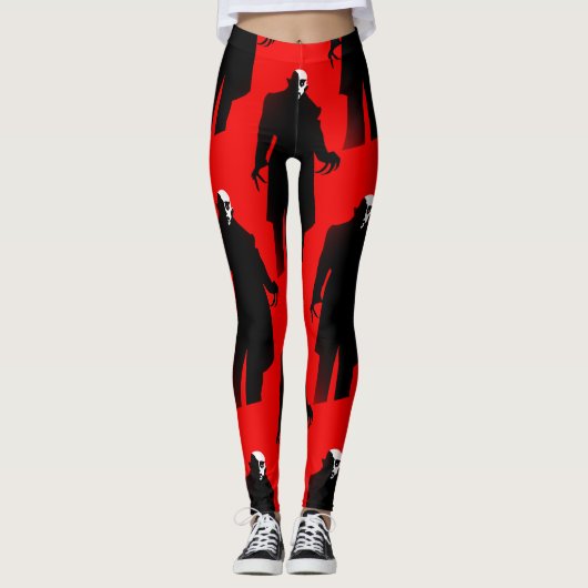 halloween nosferatu leggings (Voorkant)
