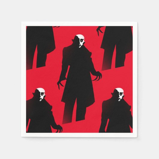 halloween nosferatu papier servet (Voorkant)