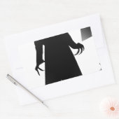halloween nosferatu rechthoekige sticker (Envelop)