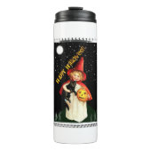 Halloween - Nostalgisch klein meisje, Jack-o'-lant Thermosbeker (Voorkant)