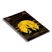 Halloween notebook, heks- en zwarte katten notitieboek (Rechterzijde)