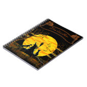 Halloween notebook, heks- en zwarte katten notitieboek (Linkerzijde)