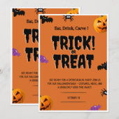 halloween Notes, Trick or Treat Kaart (Voorkant / Achterkant)