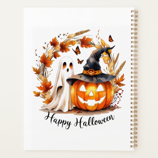 Halloween-Notitieboek Planner (Achterkant)