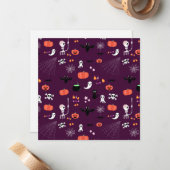 Halloween Notitiekaartje (Voorkant / Achterkant in situ)