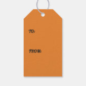 HALLOWEEN NOUVEAU BLACK CAT Gift Label Cadeaulabel (Achterkant)