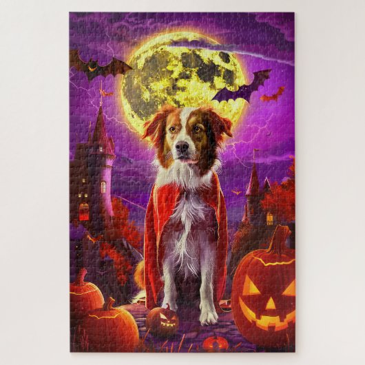 Halloween Nova Scotia Duck Toller Vampier Pompoen Legpuzzel (Verticaal)