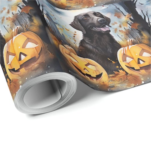 Halloween Nova Scotia met pompoenen eng Cadeaupapier (Rol Hoek)