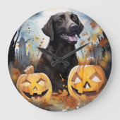 Halloween Nova Scotia met pompoenen eng Grote Klok (Voorkant)