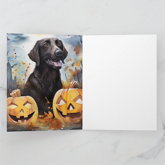 Halloween Nova Scotia met pompoenen eng Kaart (Binnen)