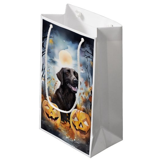 Halloween Nova Scotia met pompoenen eng Klein Cadeauzakje (Voorkant Gekanteld)