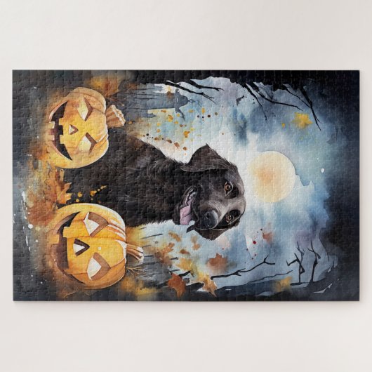 Halloween Nova Scotia met pompoenen eng Legpuzzel (Horizontaal)