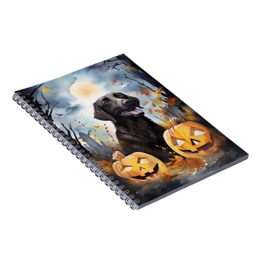 Halloween Nova Scotia met pompoenen eng Notitieboek (Rechterzijde)
