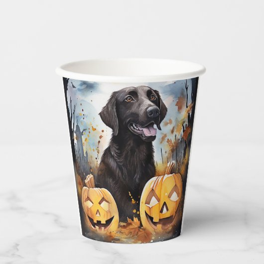 Halloween Nova Scotia met pompoenen eng Papieren Bekers (Voorkant)