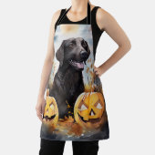 Halloween Nova Scotia met pompoenen eng Schort (Insitu)