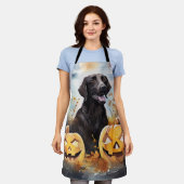 Halloween Nova Scotia met pompoenen eng Schort (Gedragen)