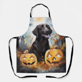 Halloween Nova Scotia met pompoenen eng Schort (Voorkant)